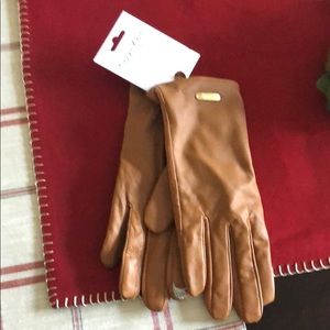 Calvin Klein leather tech gloves